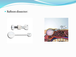  Balloon dissector:
 