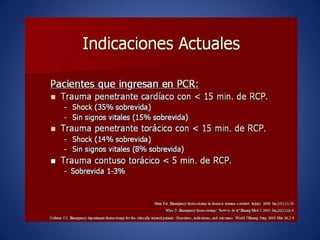 Laparotomia y toracotomia
