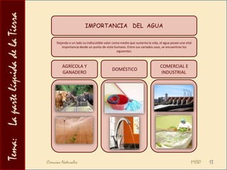 Los mares y océanos influyen asimismo en el clima puesto que ayudan a distribuir el calor por distintas las zonas de la Tierra, enfriando o calentando las zonas costeras.Respecto a la pluviometría o cantidad de precipitación:En general, podemos decir que a mayor evaporación/transpiración, mayores precipitaciones, y viceversa.