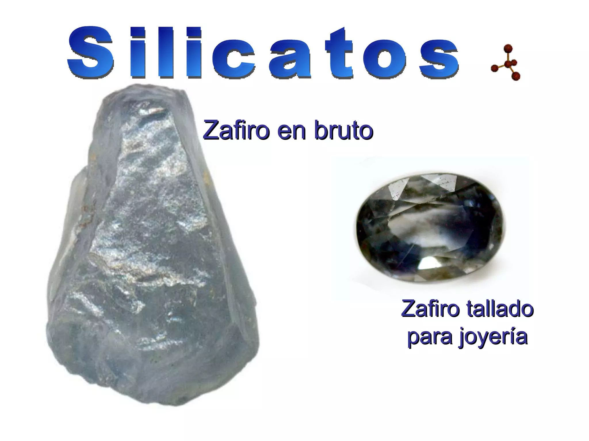 Zafiro en bruto Zafiro tallado para joyería Silicatos 