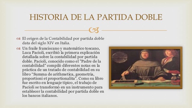 En Que Año Se Creo La Partida Doble