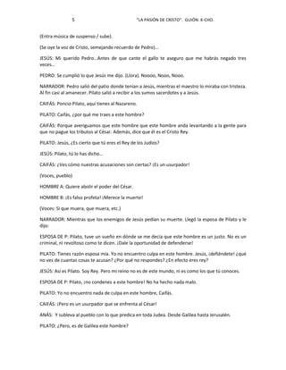 La pasión de cristo