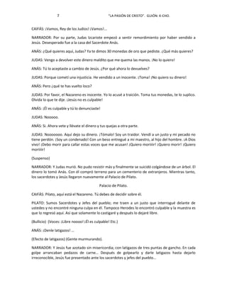 La pasión de cristo