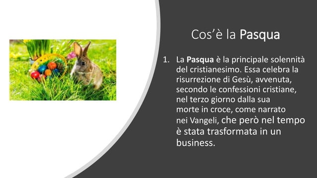 La Pasqua cristiana Cattolica | PPTX