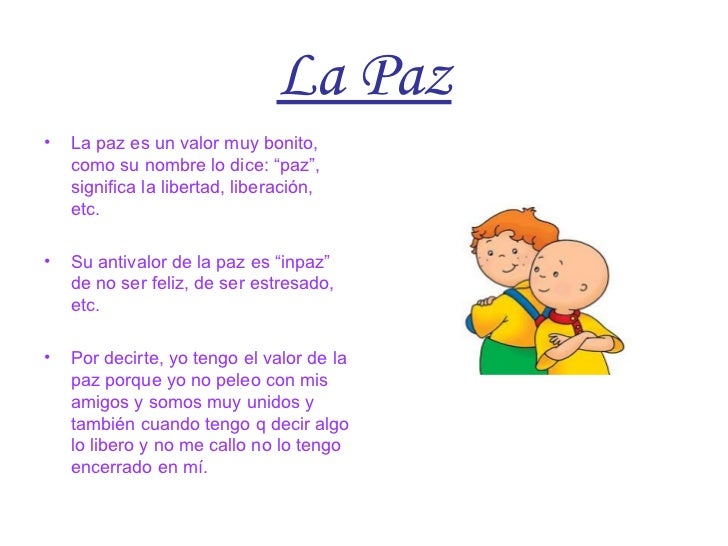 La paz