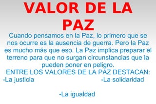 La paz
