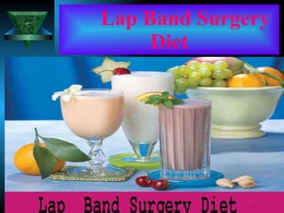Lap Band Surgery Diet 