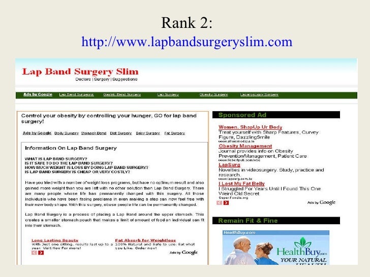 Lap Band Surgery Side Effects