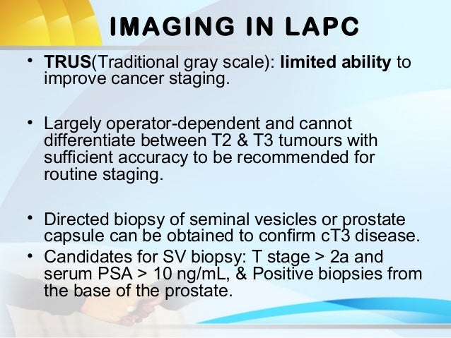 Locally advanced Prostate Cancer