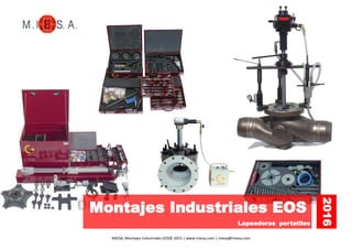 MIESA, Montajes Industriales EOS© 2015 | www.miesa.com | miesa@miesa.com
2016
Montajes Industriales EOS
Lapeadoras portatiles
 