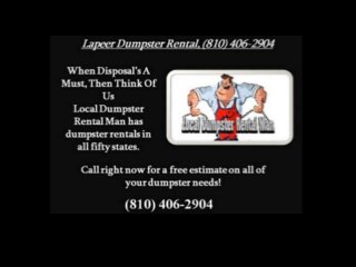 Lapeer dumpster rental 810 406-2904