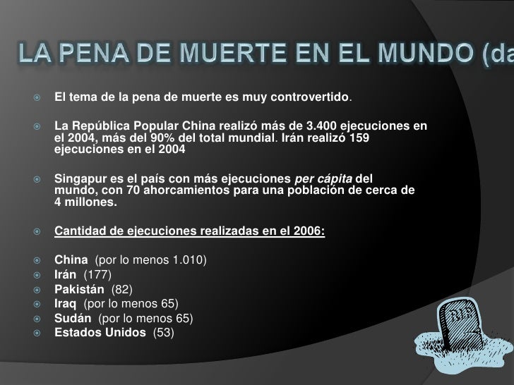La Pena De Muerte
