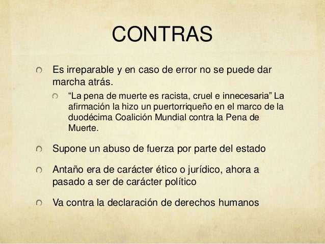 La pena de muerte