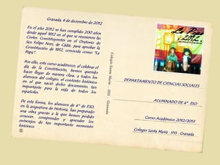 Día de la Constitución 2012: BICENTENARIO de LA PEPA