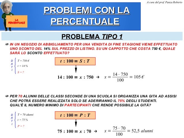 LA PERCENTUALE