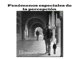 Fenómenos especiales de
    la percepción
 