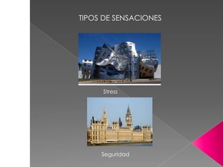 TIPOS DE SENSACIONES
Seguridad
Stress
 