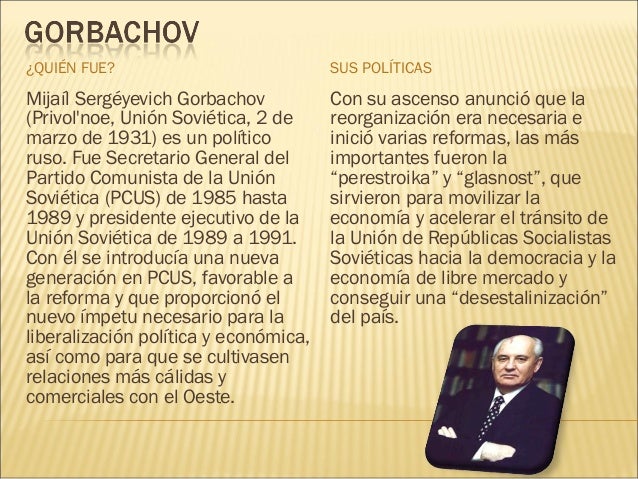 La perestroika y la glásnost
