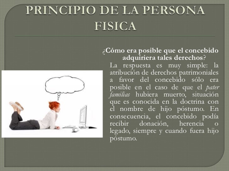 La persona fisica en el derecho romano