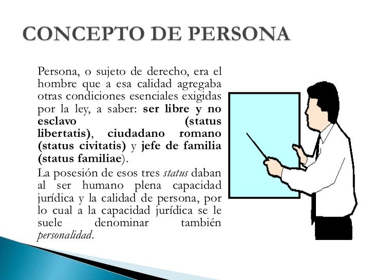 La persona fisica en el derecho romano