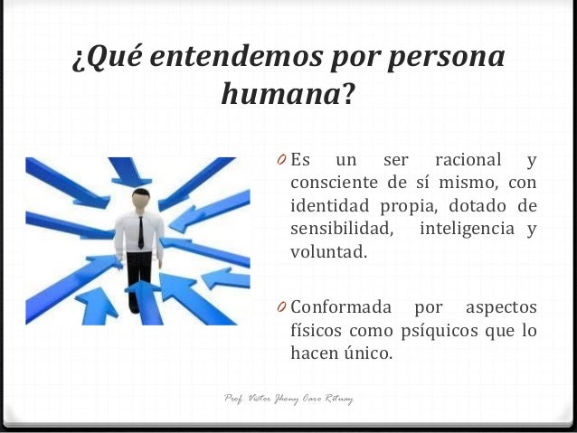 La persona humana y sus dimensiones 2014