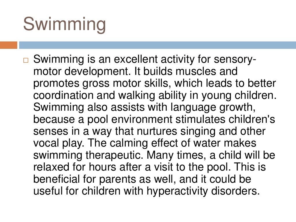 La Petite Baleen Swimming Benefits Children