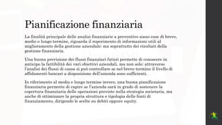 La pianificazione finanziaria | PPTX