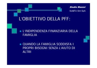 La Pianificazione Finanziaria Della Famiglia | PDF