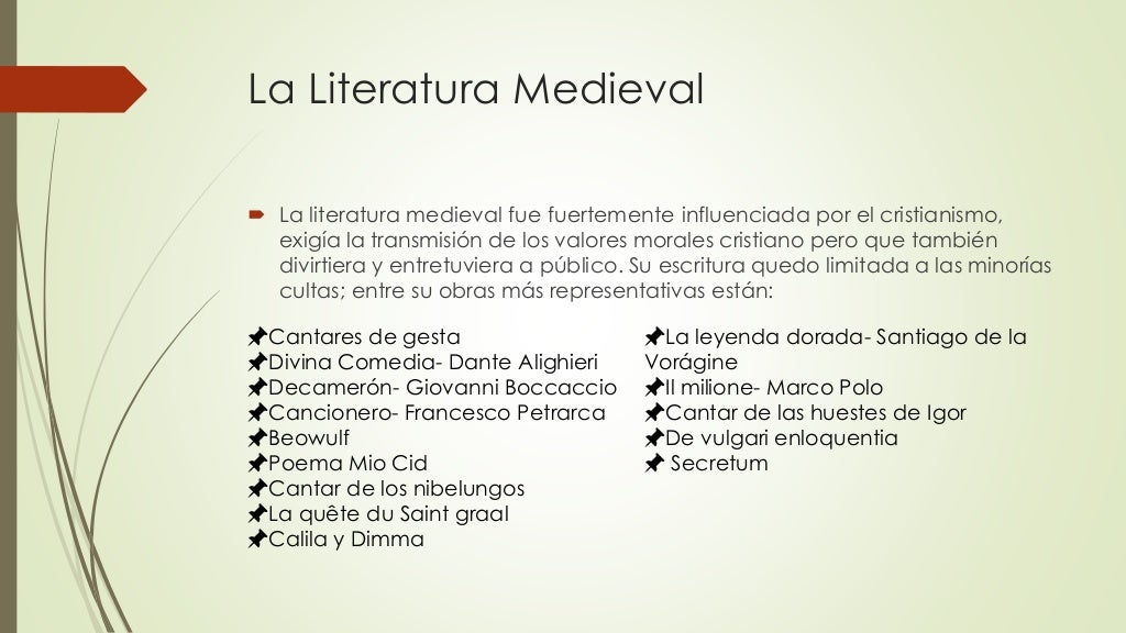 Autores, Gèneros y Obras Representativas de la Edad Media Autores, Gèneros y Obras Representativas de la Edad Media