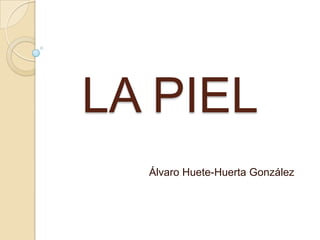 LA PIEL
  Álvaro Huete-Huerta González
 