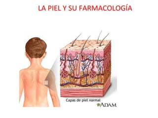 LA PIEL Y SU FARMACOLOGÍA
 