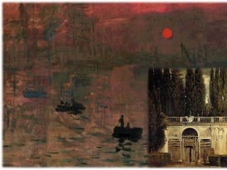 1630.
- Paisaje protagonista.
- Pincelada libre, suelta.
- Representar la impresión.
- No formas precisas.
- Pintados al aire libre.
- Impresionistas.
 