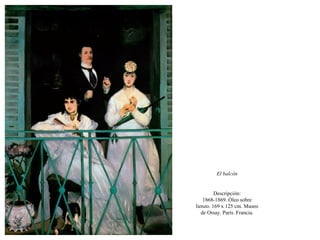 La pintura de la vida moderna: E. Manet