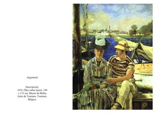 La pintura de la vida moderna: E. Manet
