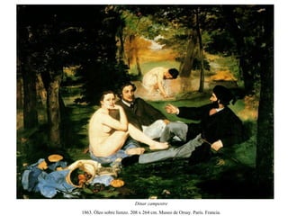 La pintura de la vida moderna: E. Manet