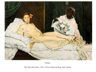 La pintura de la vida moderna: E. Manet