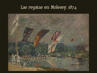 Las regatas en Molesey. 1874
 