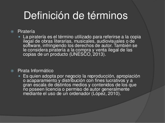 La piratería power point 1