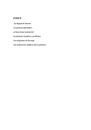 La Pirateria En Internet