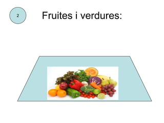 2   Fruites i verdures:
 