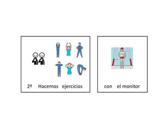 2º Hacemos ejercicios con el monitor
