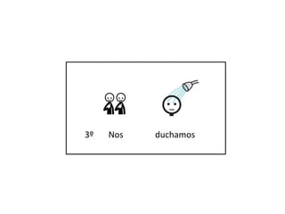 3º Nos duchamos