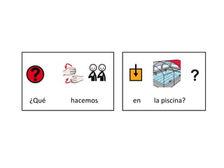 ¿Qué hacemos en la piscina?