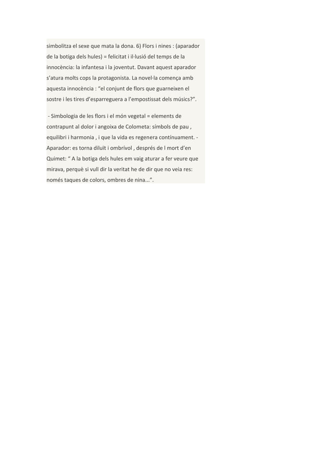 La plaça del diamant (resum per capitols i simbologia) PDF La plaça del diamant (resum per capitols i simbologia) PDF