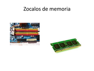 Zocalos de memoria 
 