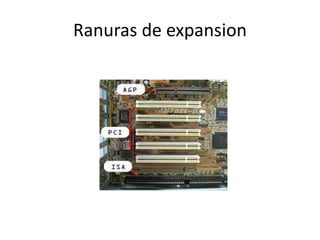 Ranuras de expansion 
