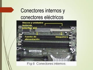 Conectores internos y
conectores eléctricos
 