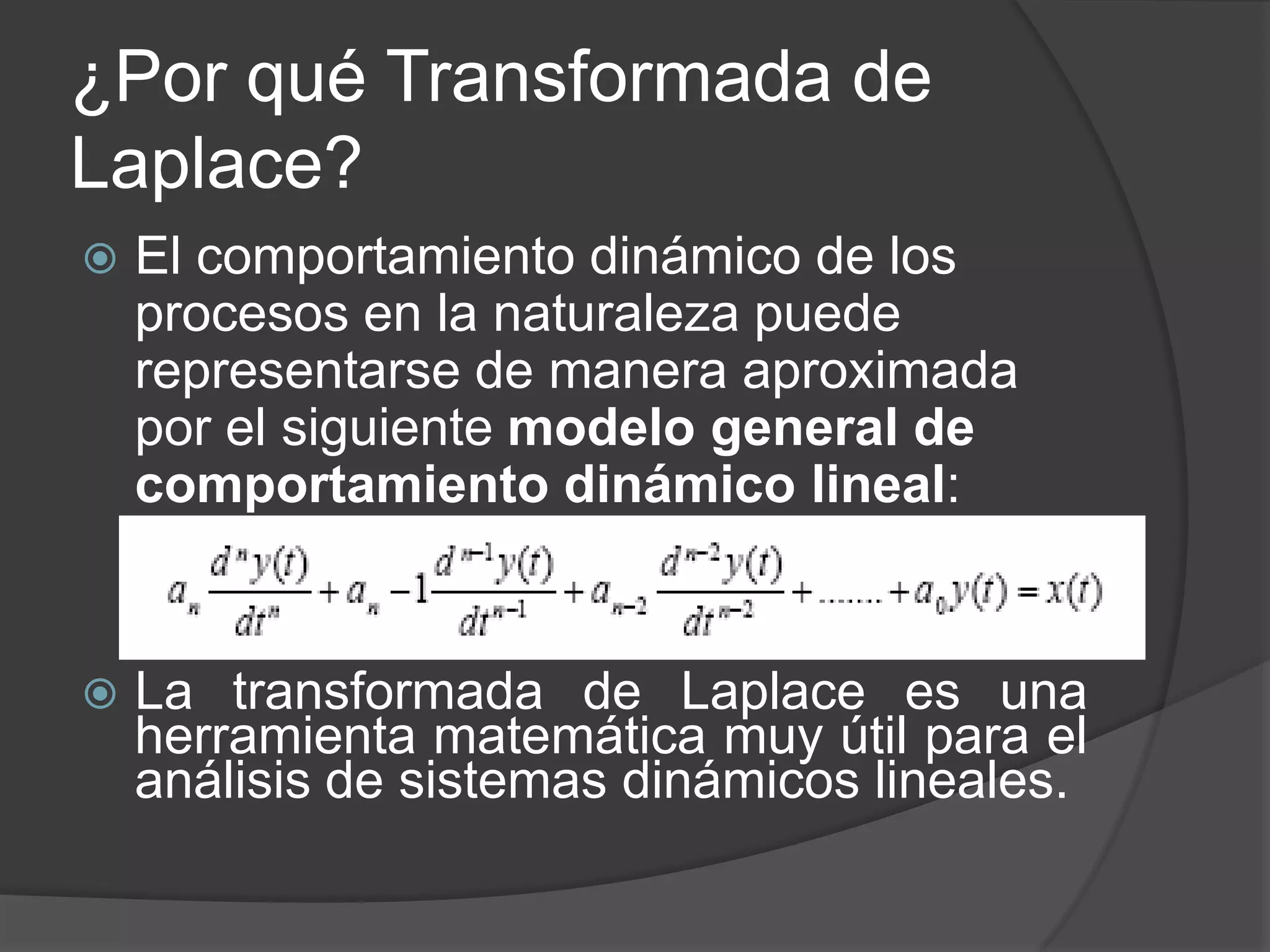 Transformada Transformada de Laplace | PPT