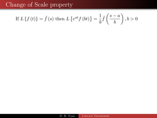 Examples 
Ex. Find the Laplace transform of the function which is de 