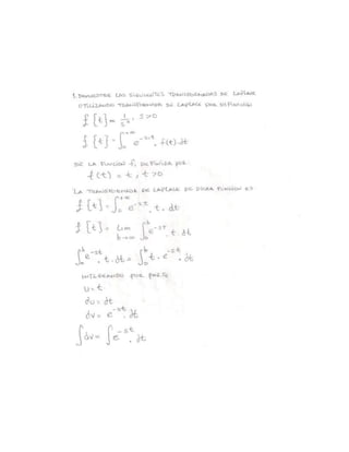 Ejercicios de Laplace